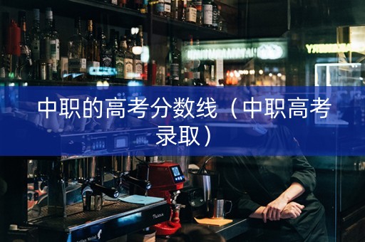 中职的高考分数线（中职高考录取）