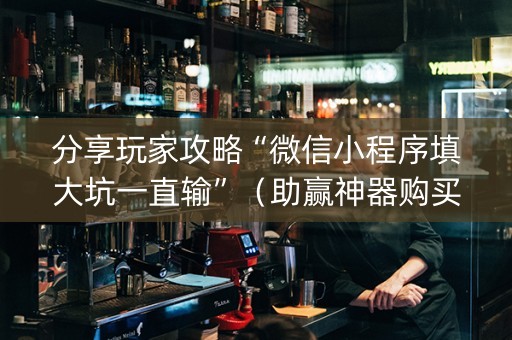 分享玩家攻略“微信小程序填大坑一直输”（助赢神器购买)