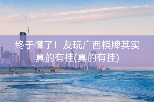 终于懂了！友玩广西棋牌其实真的有挂(真的有挂)