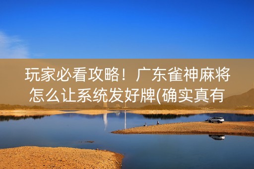 玩家必看攻略！广东雀神麻将怎么让系统发好牌(确实真有挂)