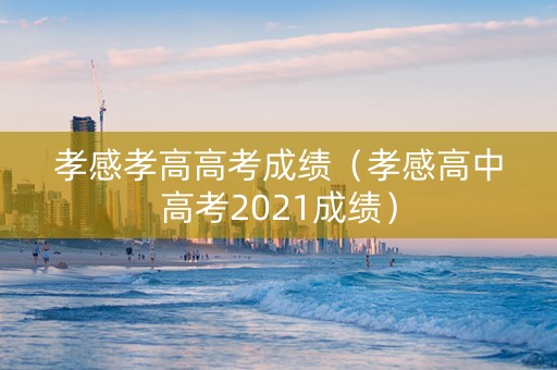 孝感孝高高考成绩（孝感高中高考2021成绩）