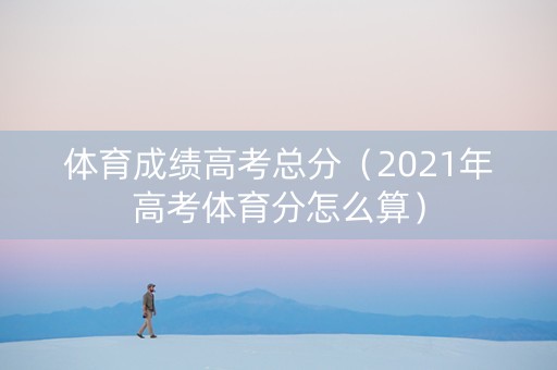 体育成绩高考总分（2021年高考体育分怎么算）