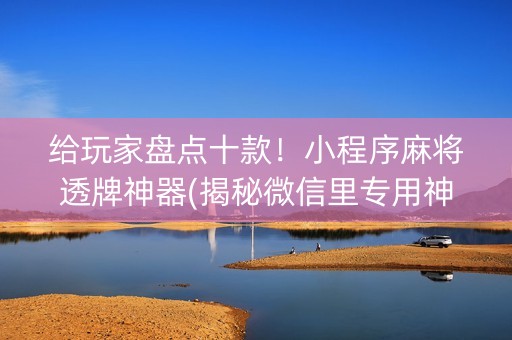 给玩家盘点十款！小程序麻将透牌神器(揭秘微信里专用神器)