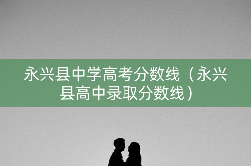 永兴县中学高考分数线（永兴县高中录取分数线）