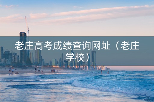老庄高考成绩查询网址（老庄学校）