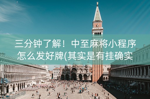 三分钟了解！中至麻将小程序怎么发好牌(其实是有挂确实有挂)