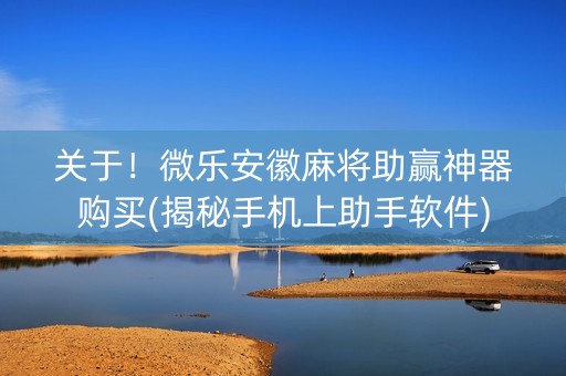 关于！微乐安徽麻将助赢神器购买(揭秘手机上助手软件)