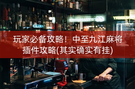 玩家必备攻略！中至九江麻将插件攻略(其实确实有挂)