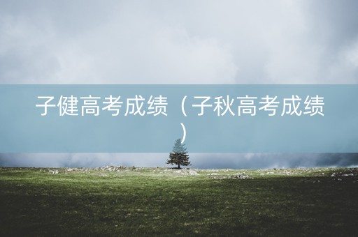 子健高考成绩（子秋高考成绩）