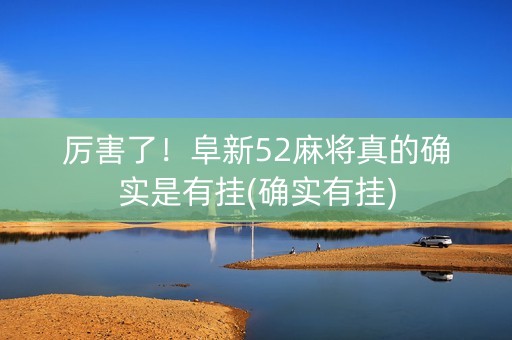 厉害了！阜新52麻将真的确实是有挂(确实有挂)
