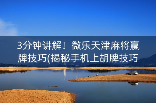 3分钟讲解！微乐天津麻将赢牌技巧(揭秘手机上胡牌技巧)