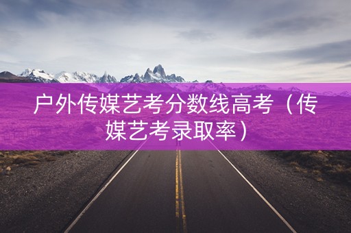 户外传媒艺考分数线高考（传媒艺考录取率）