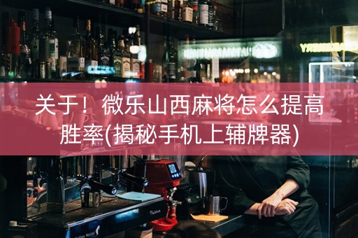 关于！微乐山西麻将怎么提高胜率(揭秘手机上辅牌器)