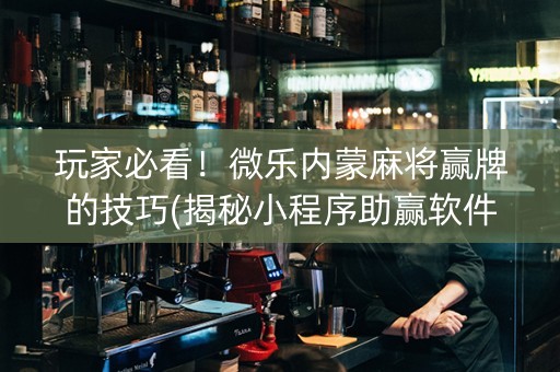 玩家必看！微乐内蒙麻将赢牌的技巧(揭秘小程序助赢软件)