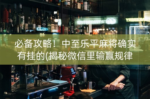 必备攻略！中至乐平麻将确实有挂的(揭秘微信里输赢规律)