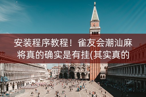 安装程序教程！雀友会潮汕麻将真的确实是有挂(其实真的确实有挂)