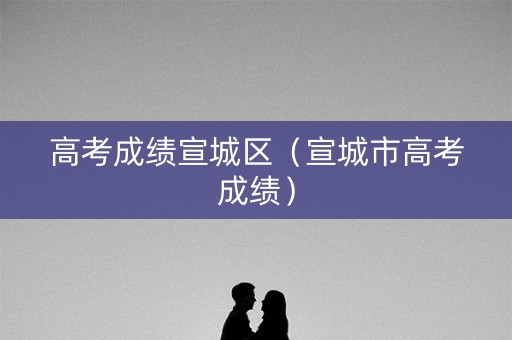 高考成绩宣城区（宣城市高考成绩）