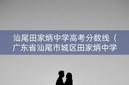 汕尾田家炳中学高考分数线（广东省汕尾市城区田家炳中学分数线）