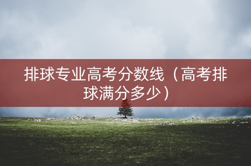 排球专业高考分数线（高考排球满分多少）