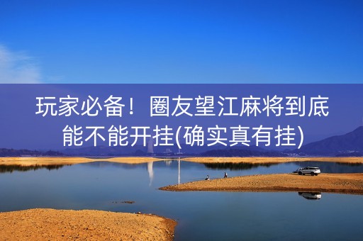 玩家必备！圈友望江麻将到底能不能开挂(确实真有挂)