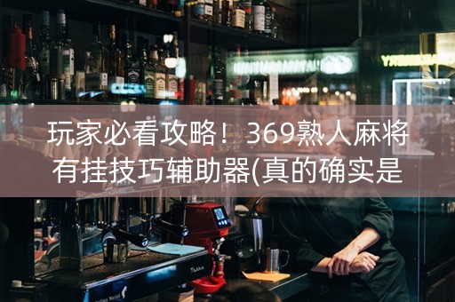玩家必看攻略！369熟人麻将有挂技巧辅助器(真的确实是有挂)