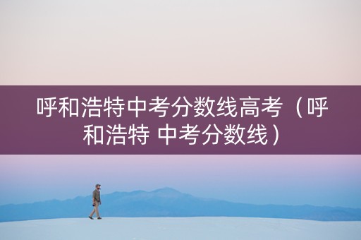 呼和浩特中考分数线高考（呼和浩特 中考分数线）