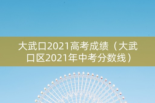 大武口2021高考成绩（大武口区2021年中考分数线）