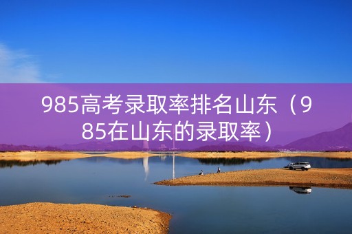 985高考录取率排名山东（985在山东的录取率）
