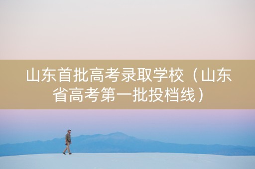 山东首批高考录取学校（山东省高考第一批投档线）