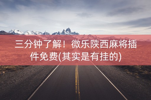 三分钟了解！微乐陕西麻将插件免费(其实是有挂的)