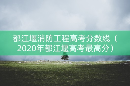 都江堰消防工程高考分数线（2020年都江堰高考最高分）