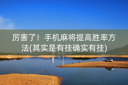 厉害了！手机麻将提高胜率方法(其实是有挂确实有挂)