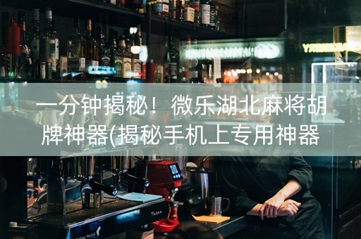 一分钟揭秘！微乐湖北麻将胡牌神器(揭秘手机上专用神器下载)