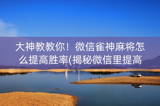 大神教教你！微信雀神麻将怎么提高胜率(揭秘微信里提高赢的概率)