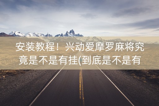 安装教程！兴动爱摩罗麻将究竟是不是有挂(到底是不是有挂)