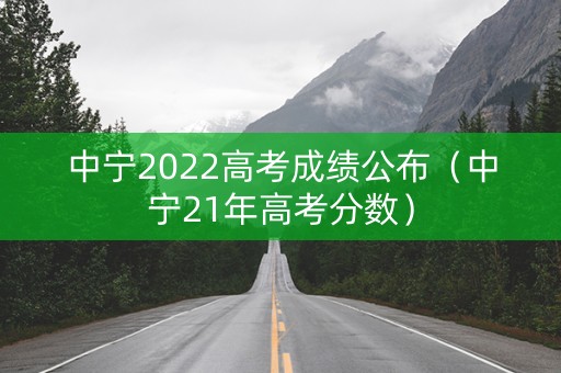中宁2022高考成绩公布（中宁21年高考分数）