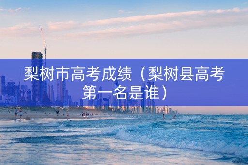 梨树市高考成绩（梨树县高考第一名是谁）