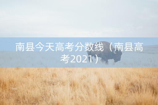 南县今天高考分数线（南县高考2021）