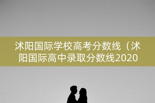 沭阳国际学校高考分数线（沭阳国际高中录取分数线2020）