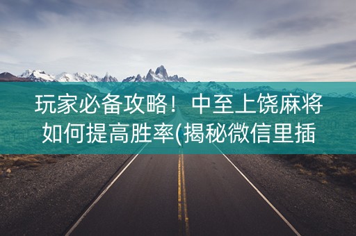 玩家必备攻略！中至上饶麻将如何提高胜率(揭秘微信里插件购买)