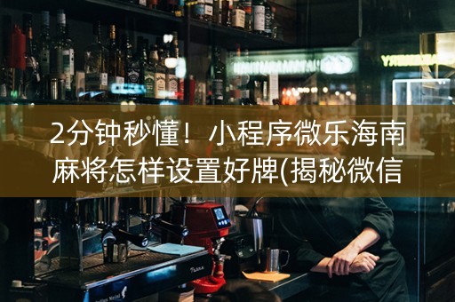 2分钟秒懂！小程序微乐海南麻将怎样设置好牌(揭秘微信里助攻神器)