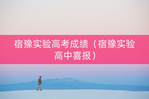 宿豫实验高考成绩（宿豫实验高中喜报）