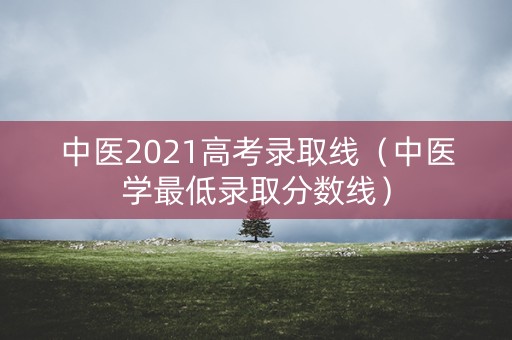 中医2021高考录取线（中医学最低录取分数线）