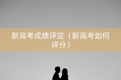 新高考成绩评定（新高考如何评分）
