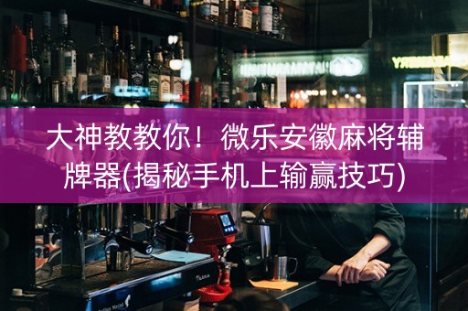 大神教教你！微乐安徽麻将辅牌器(揭秘手机上输赢技巧)