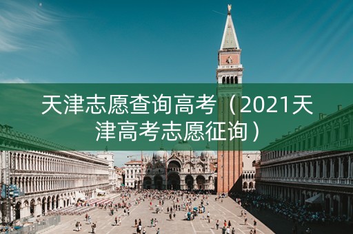 天津志愿查询高考（2021天津高考志愿征询）