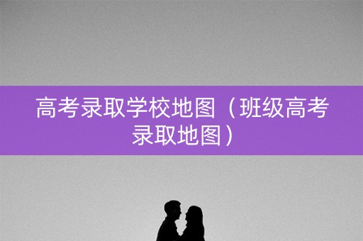 高考录取学校地图（班级高考录取地图）