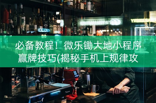 必备教程！微乐锄大地小程序赢牌技巧(揭秘手机上规律攻略)