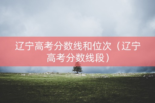 辽宁高考分数线和位次（辽宁高考分数线段）