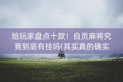 给玩家盘点十款！自贡麻将究竟到底有挂吗(其实真的确实有挂)